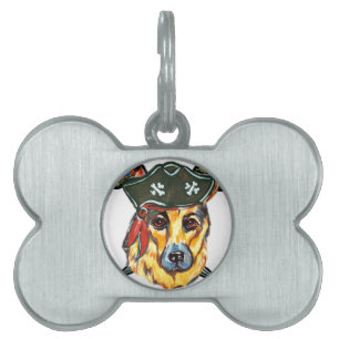 Médaillons Pour Animaux Domestiques Pirate Berger Allemand