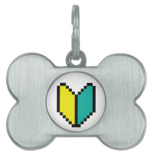 Médaillons Pour Animaux Domestiques Pixel 8 bits Wakaba / Mark Shoshinsha