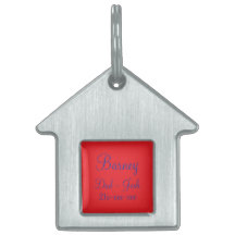 Plaque d'identité pour animal encadrée