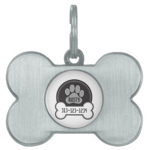 Médaillons Pour Animaux Domestiques Plaque personnalisée pour animal de compagnie/Patt