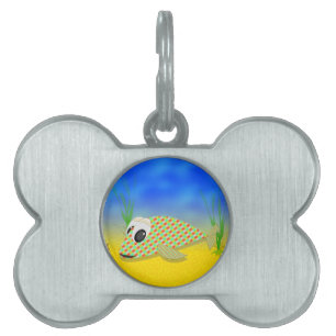 Médaillons Pour Animaux Domestiques Poisson Carton mignon