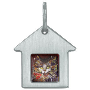 MÉDAILLONS POUR ANIMAUX DOMESTIQUES PORTRAIT DE CHATTE