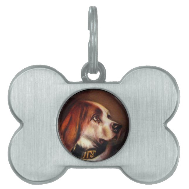 Médaillons Pour Animaux Domestiques PORTRAITS DE CHIENS MINIATURES Bloodhound (Devant)