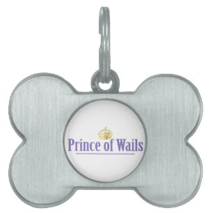 Médaillons Pour Animaux Domestiques Prince des Wails / Princesse des Wails