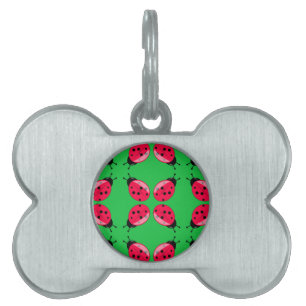 Médaillons Pour Animaux Domestiques Red Ladybugs