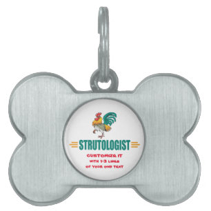 Médaillons Pour Animaux Domestiques Rooster drôle