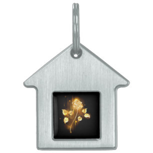 Médaillons Pour Animaux Domestiques Rose d'or ( rose d'or )