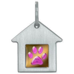 Médaillons Pour Animaux Domestiques Rose or