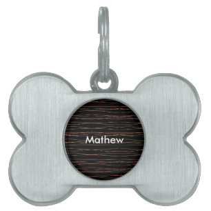 Médaillons Pour Animaux Domestiques Simple monogramme ajouter votre nom lettre man min