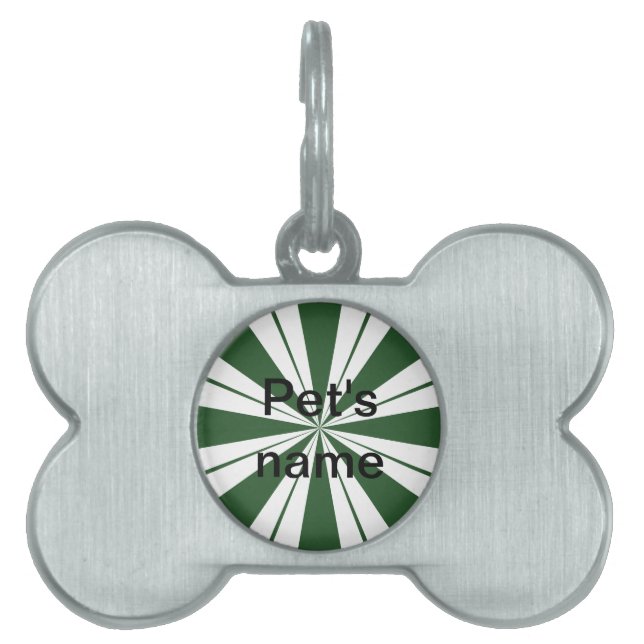 Médaillons Pour Animaux Domestiques Spearmint Stripe (Devant)