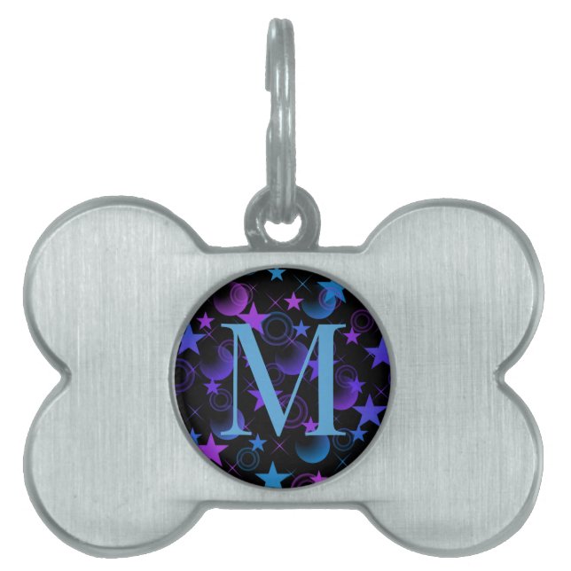 Médaillons Pour Animaux Domestiques Stars monogrammes 'n Stuff (Devant)