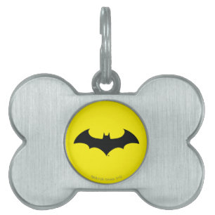 Médaillons Pour Animaux Domestiques Symbole Batman Logo Simple Bat Silhouette