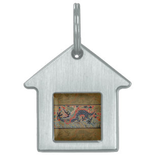 Médaillons Pour Animaux Domestiques Symbole dragon chinois Antique asiatique