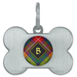 Médaillons Pour Animaux Domestiques Tartan du clan Buchanan