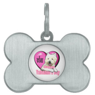 Médaillons Pour Animaux Domestiques Terrier Blanc de West Highland pour la Saint-Valen