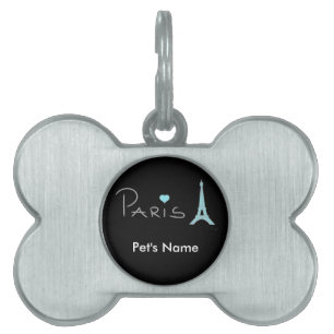 Médaillons Pour Animaux Domestiques Tour Eiffel de Paris