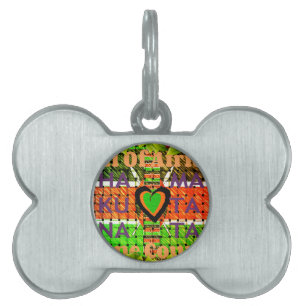 Médaillons Pour Animaux Domestiques Toute l'Afrique Dans un seul pays. Faites-en un dr