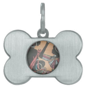 Médaillons Pour Animaux Domestiques Tradition et culture Masaï Design Motif d'art