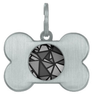 Médaillons Pour Animaux Domestiques Triangles colorés motif 6