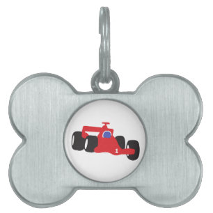 Médaillons Pour Animaux Domestiques Turbo voiture de course