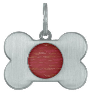 Médaillons Pour Animaux Domestiques Vagues Tigre (motif stylisé) 8