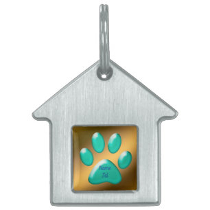 Médaillons Pour Animaux Domestiques Vert or