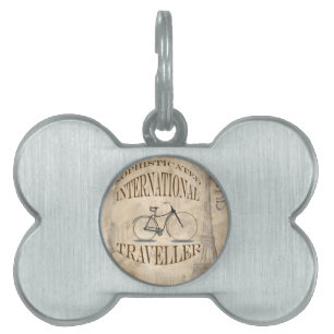 Médaillons Pour Animaux Domestiques Voyageur international sophistiqué
