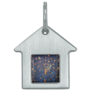 Médaillons Pour Animaux Domestiques William Morris Woodpecker Tapestry Arts & Artisana