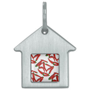 Médaillons Pour Animaux Domestiques Yummy Hot Red Chili Motif poivron