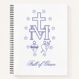 Medal of Our Lady of Graces Miraculous Medal Notizbuch