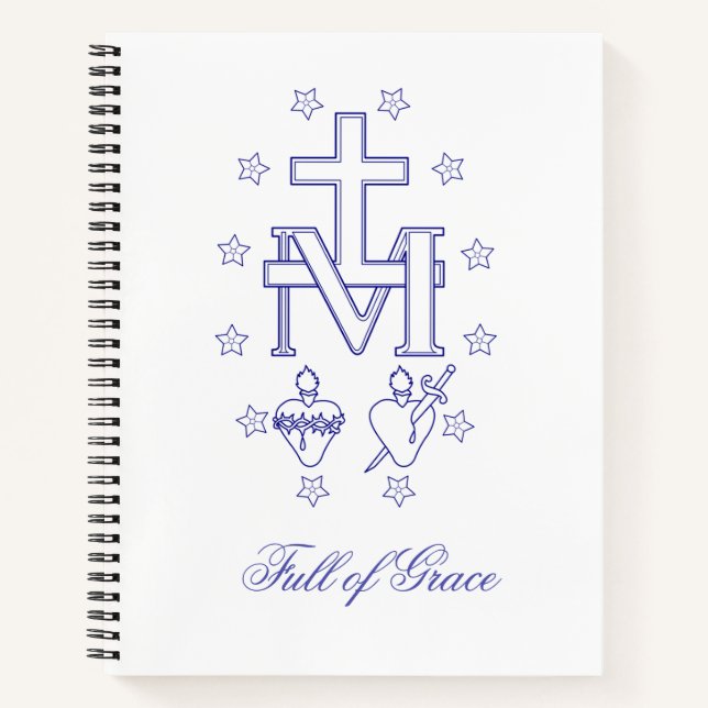 Medal of Our Lady of Graces Miraculous Medal Notizbuch (Vorderseite)