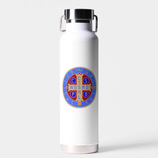 Medal of St. Benedikt Wasserflasche Trinkflasche