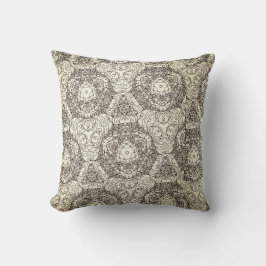 Medallion Beige Taupe Moderne Kissen