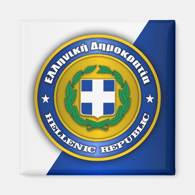 Medallion der Hellenischen Republik (Griechenland) Magnet (Vorne)