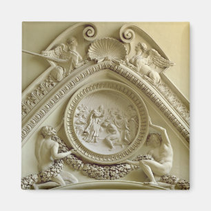 Medallion, die die Taufe des Konstantin darstellt Magnet