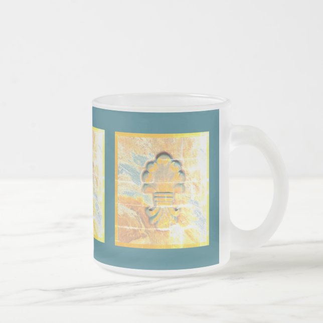 Medallion im Vintagen italienischen Stil Mattglastasse (Rechts)