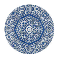 Medallion in persischem Fliesenmuster - Blau und W