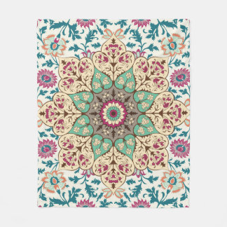 Medallion Melange: Multicolor Türkischer Stil Fleecedecke
