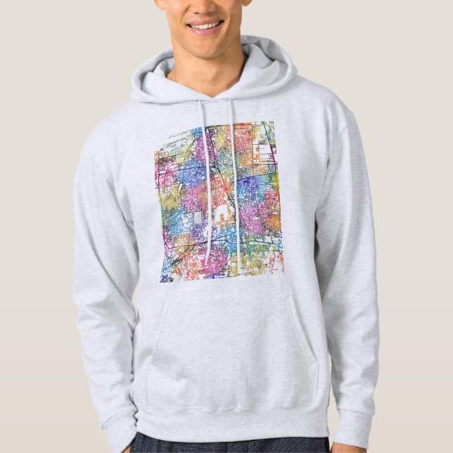 Medan Indonesia City Map Hoodie (Vorderseite)