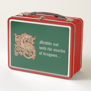 "Meddle Not..." Lunch box en métal