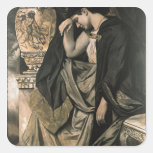 Medea, 1873 quadratischer aufkleber