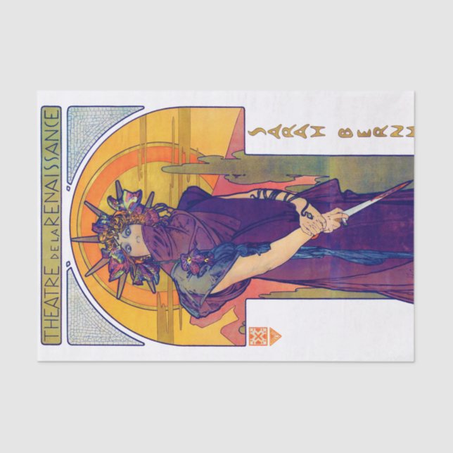 Medea (Medee), Alphonse Mucha Seidenpapier (Vorderseite)