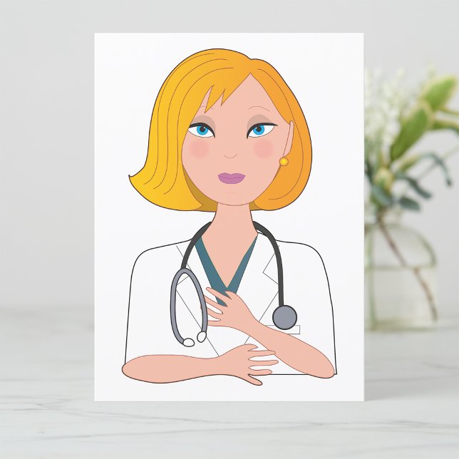 Médecin Avec Invitations De Stehoscope (Créateur téléchargé)