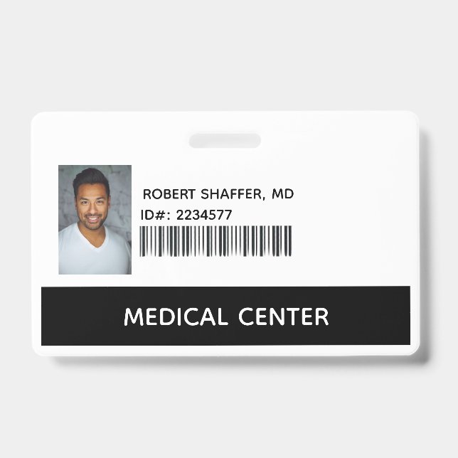 Médecin, badge d'identification ID de MD (Avant)