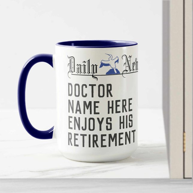 Médecin de retraite Mug de café à personnaliser (Créateur téléchargé)