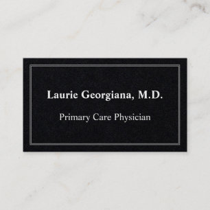 Médecin de soins primaires minimaliste Carte de vi