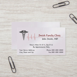 Médecin Médicale Carte de visite de symbole
