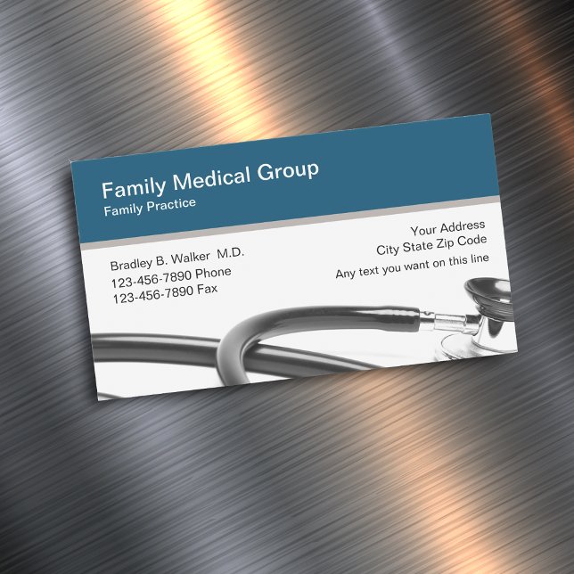 Médecin Médicale de famille Cartes de visite magné (Créateur téléchargé)