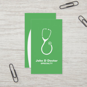 Médecin Médicale ou cartes de visite verts pour la