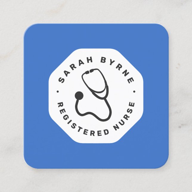 Médecin ou infirmière Carte de visite de stéthosco (Devant)